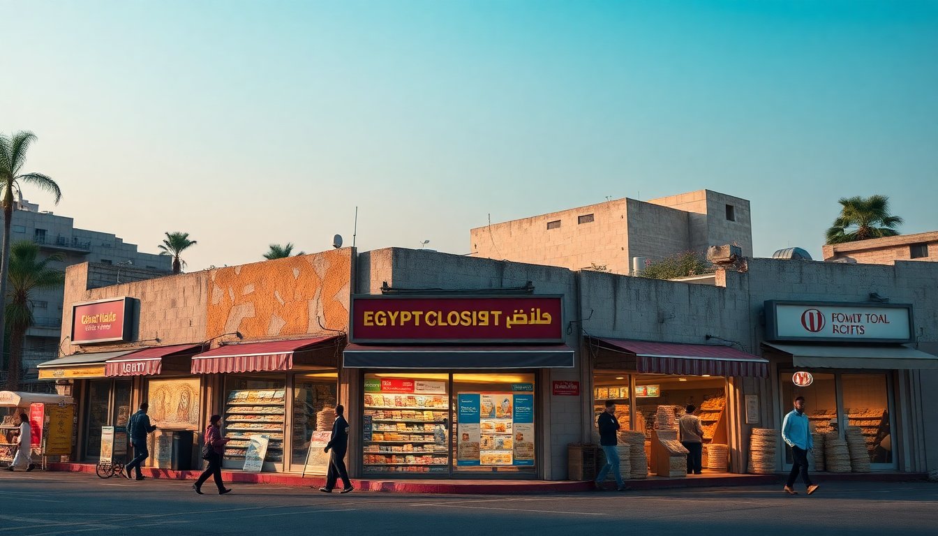 مصر تُغلّق متاجرها الساعة التاسعة لشهر واحد